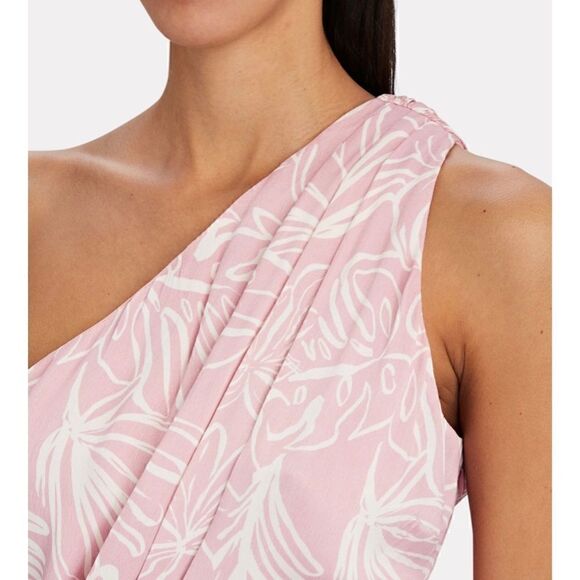 Saylor Emiliana One Shoulder Pink Dress Small - Picture 5 of 7